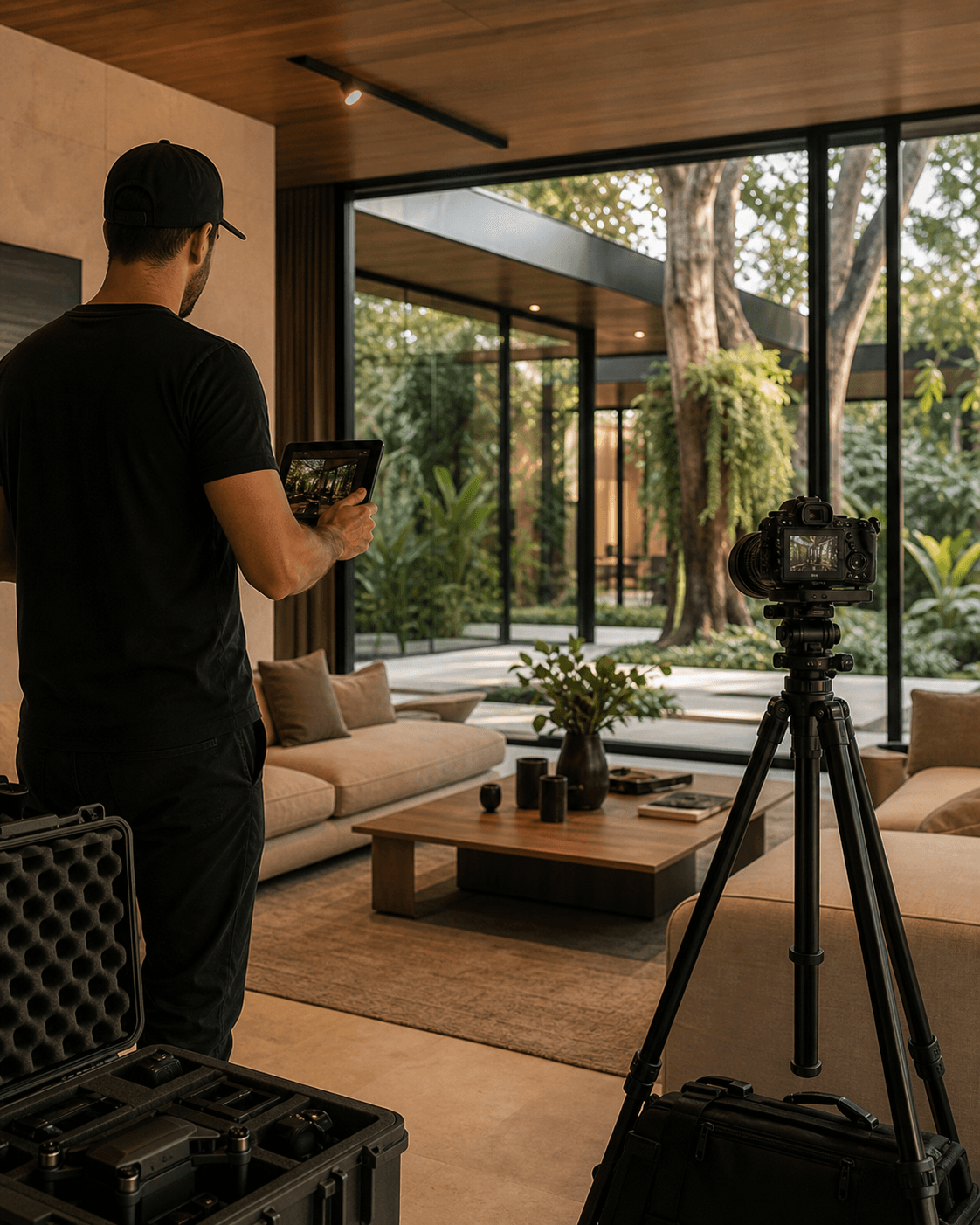 Produccion audiovisual profesional dentro de una propiedad